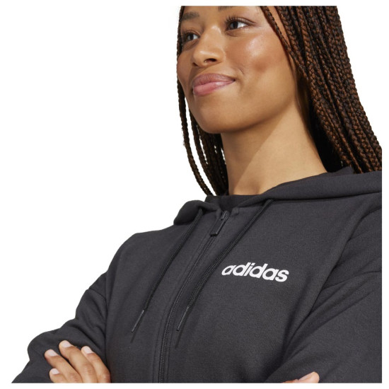 Adidas Γυναικεία ζακέτα Essentials Linear Full-Zip French Terry Hoodie